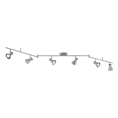 Vaxcel Alto 6 Light LED Brushed Nickel Swing Arm Ceiling Spot Light C0221